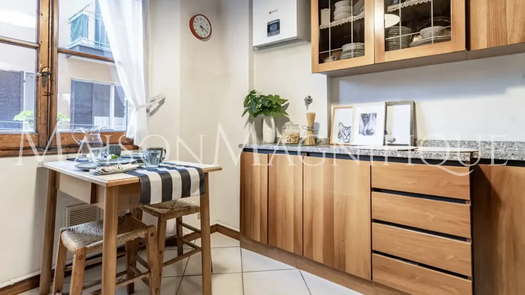 Kitchen - Historic Apartment with Views in Bologna Centre