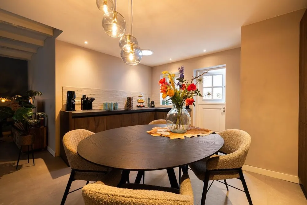Dining Room - Restored House with Courtyard in Haarlem's Historic District