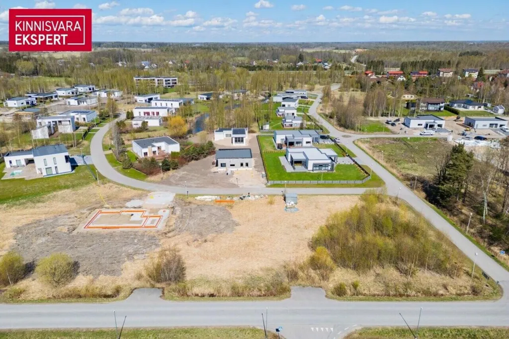 Vue aérienne - New Detached House with Garage in Pärnu
