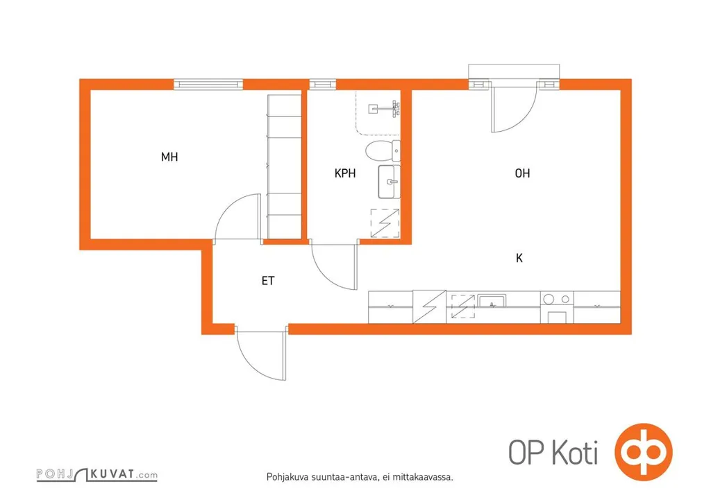 Plan - Modern Flats with Balcony in Kuopio