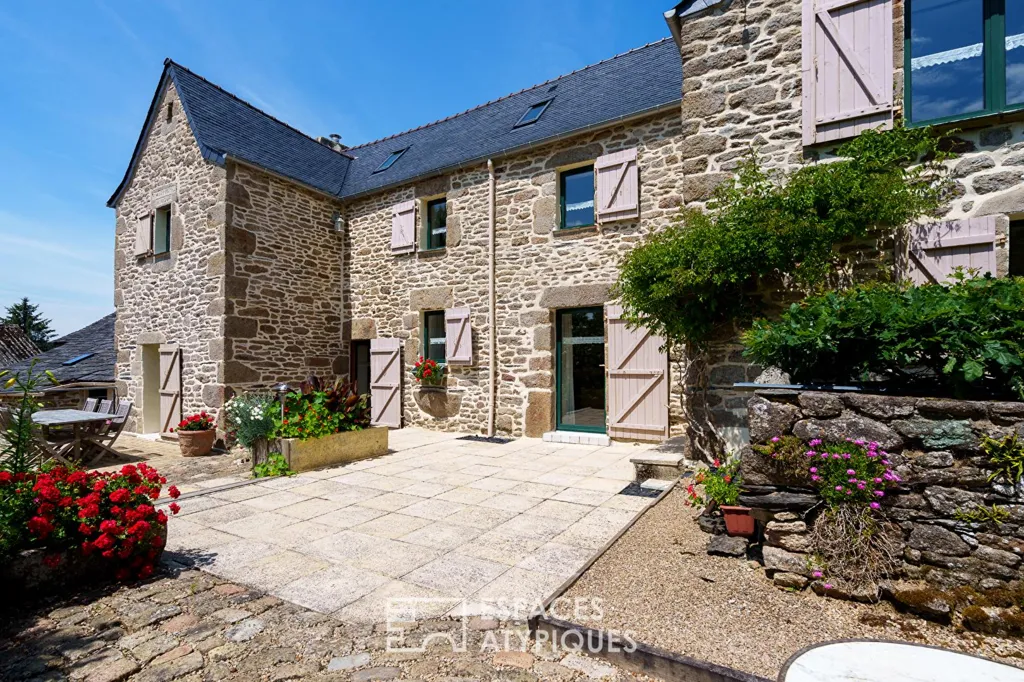 Jardin - Maison de Tisserands avec Dépendance à Commana
