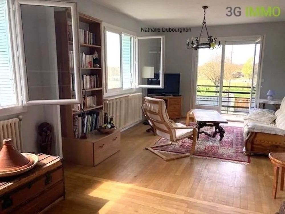 Living Room - Family House with Balcony in Saint-Amour