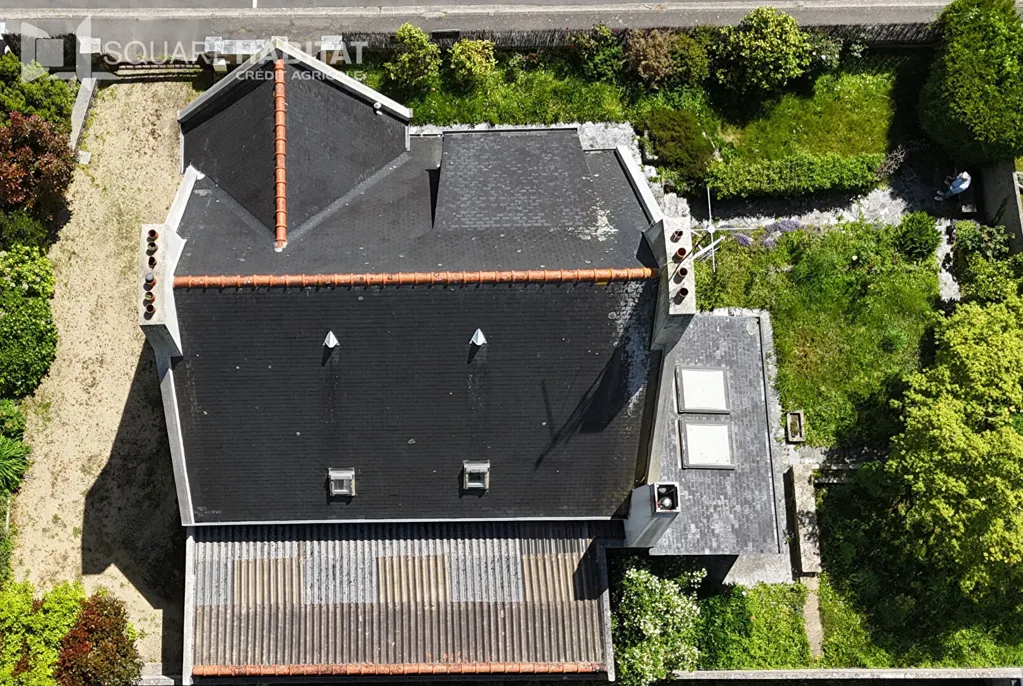 Vue aérienne - Maison Traditionnelle en Rez-de-Jardin à Landerneau