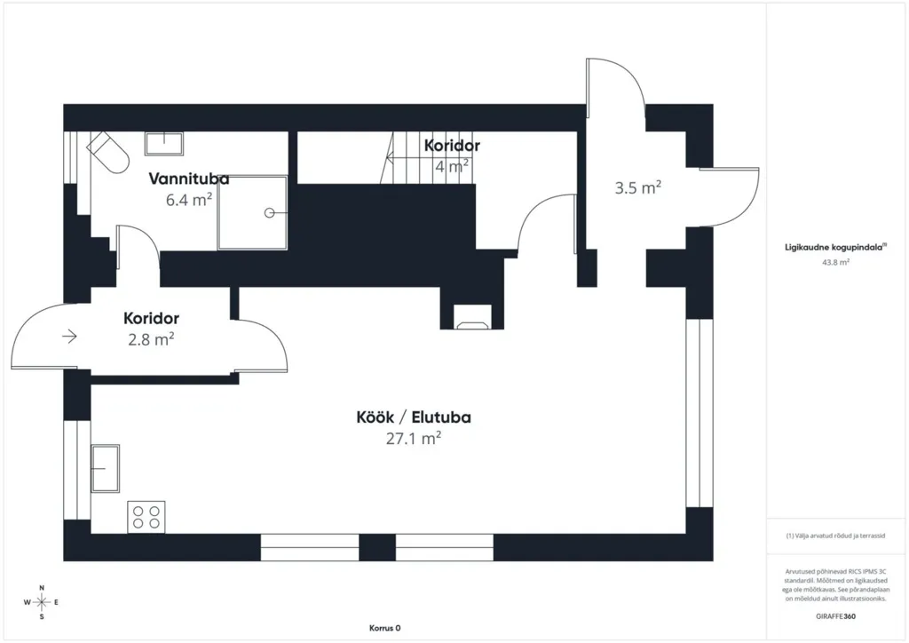 Planimetria - Converted Cottage with Garage in Vilivere