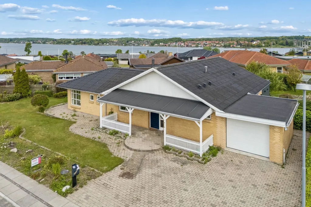 Vue aérienne - Fenced Villa with Garden in Svendborg