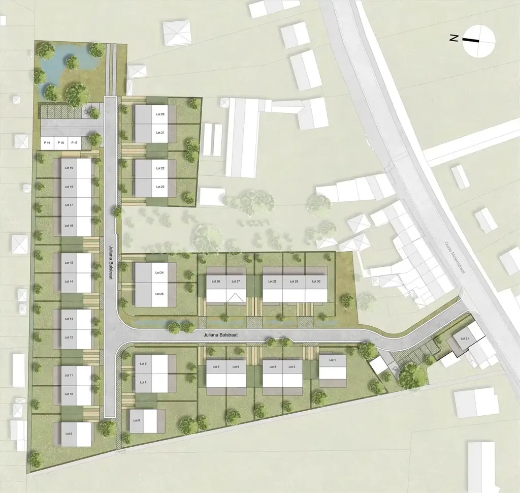 Plaan - Plot for Semi-Open Development in De Klingerie, De Klinge
