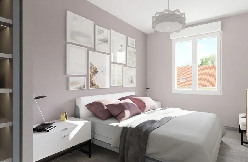 Camere da letto - New 4-Bedroom House with Garage in Écharcon