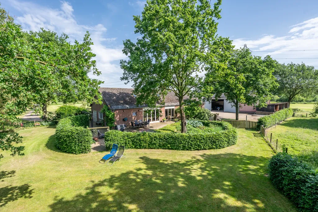 Vue aérienne - Woonboerderij with Looft in Rijkevoort