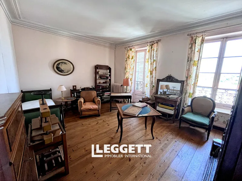 Living Room - Charming Townhouse with Garden in Cognac