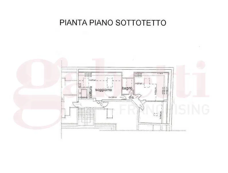 Plan - Bright Mansard Apartment in Bra