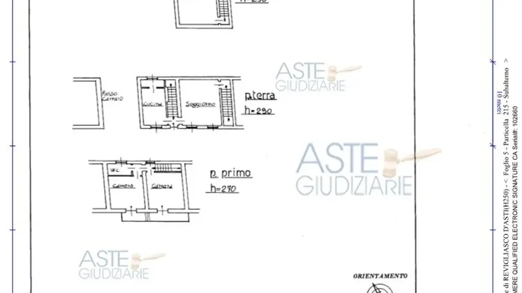 Plan - Historic Residential Complex in Revigliasco d'Asti
