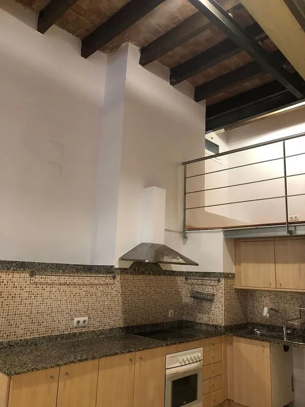 Köök - Loft with Montjuïc View in El Poble Sec