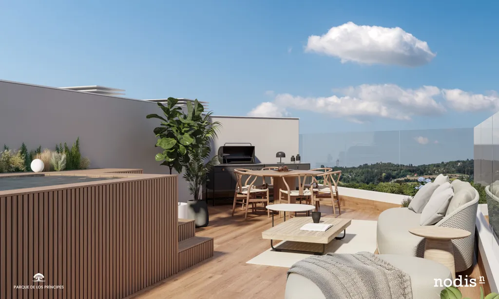 Terrasse - New Build Apartment with Pool in Sevilla