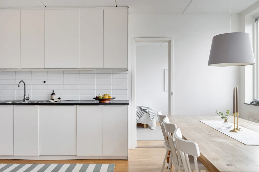 Köök - Spacious Penthouse with Balcony in Lund