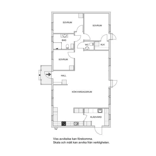 Plaan - 1-Storey Villa with Pool in Mjöhult