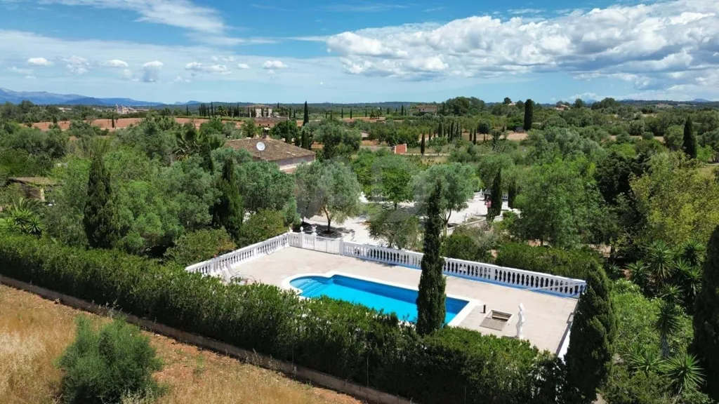 Vue aérienne - Rustic Finca with Pool in Algaida