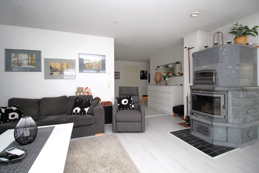 Living Room - Spacious Detached House with Garden in Heinola