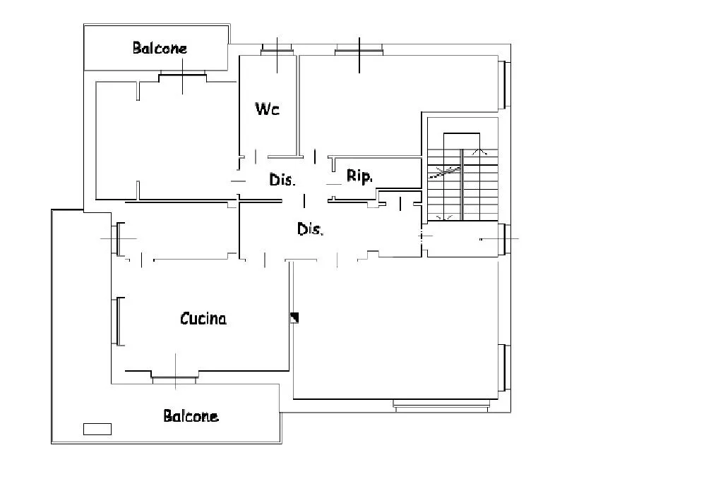 Plan - Independent House with Garden in Genola Centre