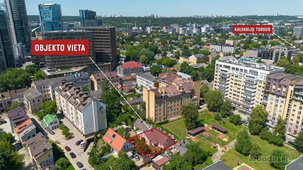 Õhuvaade - 4-Bedroom Apartment with Garden in Vilnius