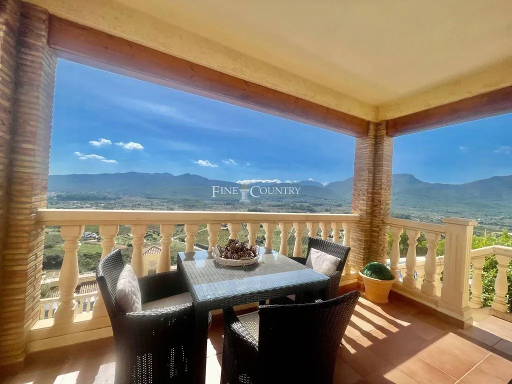 Terrasse - Luxury Villa with Pool in Jalon Valley, Valencia