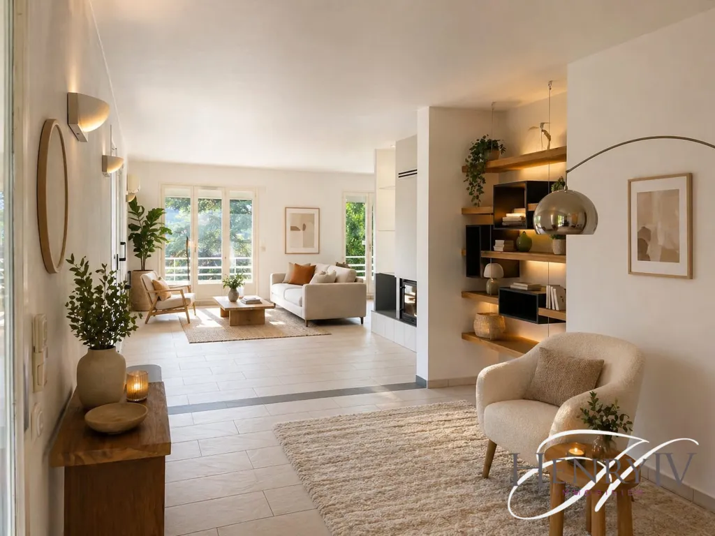 Soggiorno - Apartment with Panoramic View in Montchaboud