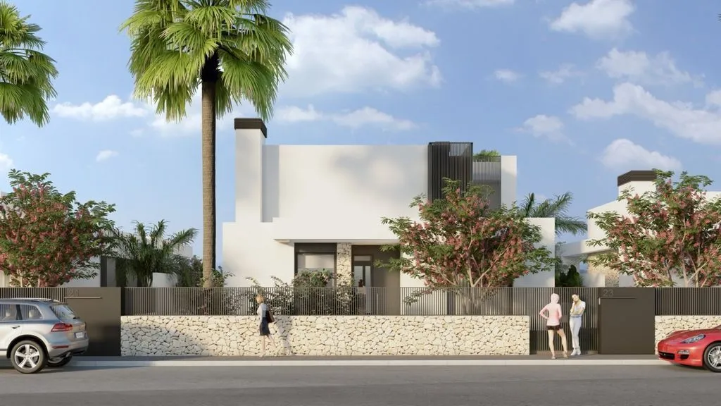 Exterior - New Build Villa with Pool in Algorfa
