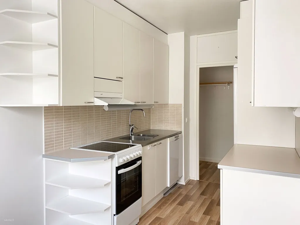 Cuisine - Apartment with Balcony in Kiveriö, Lahti