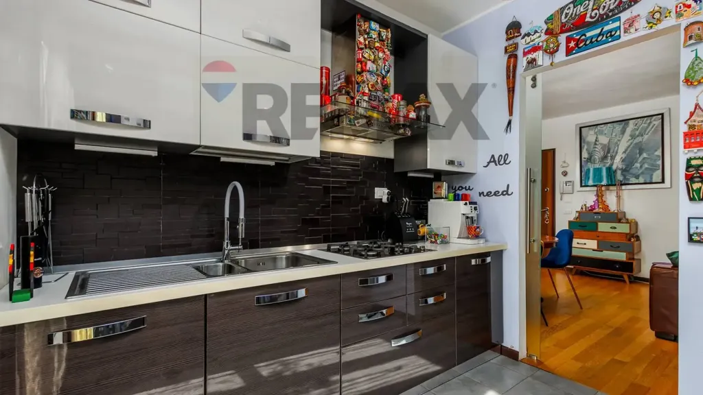 Cuisine - Modern Apartment with Terrace in Bergamo