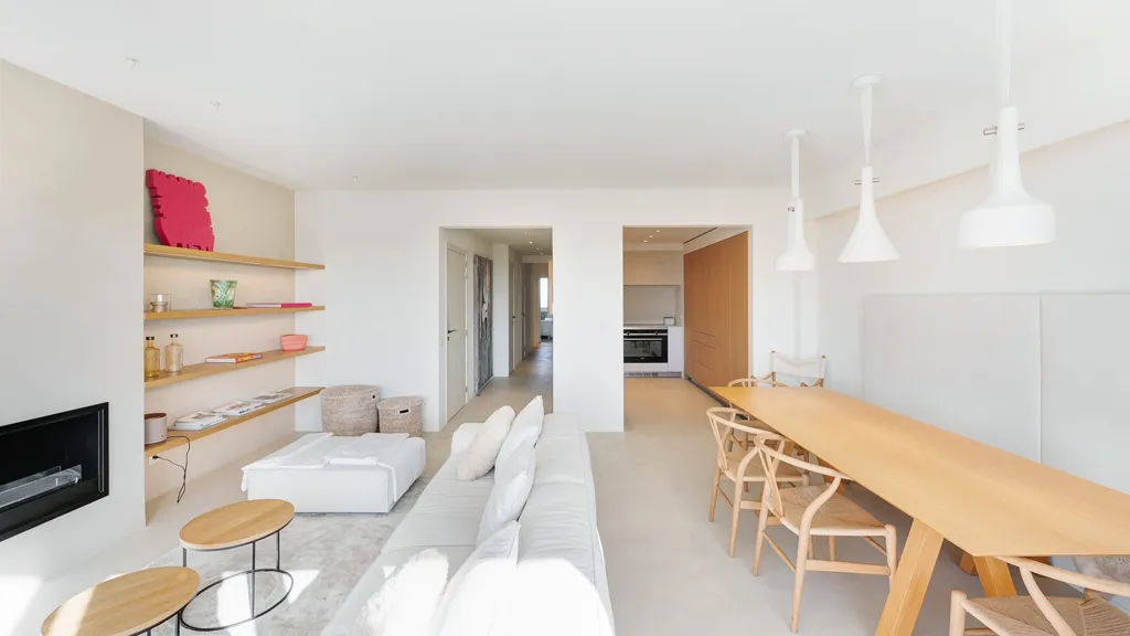 Séjour - Appartement Rénové avec Vues Panoramiques à Zoute