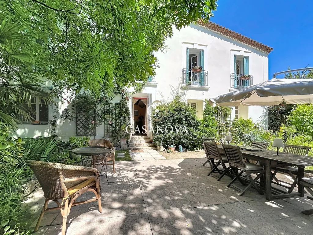 Terrace - Character House with Intimate Garden near Pézenas