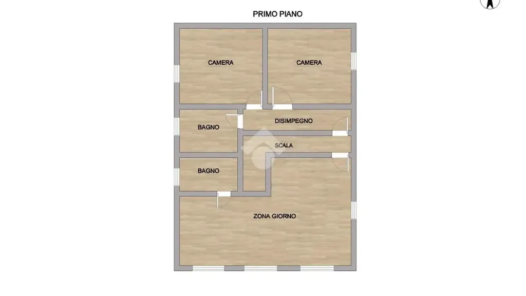 Plaan - Villa with Pool in Pergusa, Enna