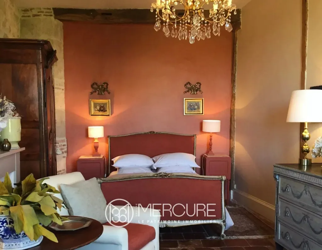 Bedrooms - Château with Panoramic View in Lomagne