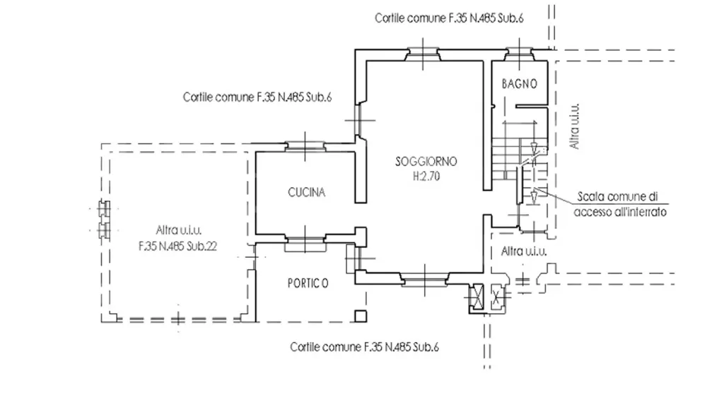 Plan - Rustic Villa with Private Garden in Cavour