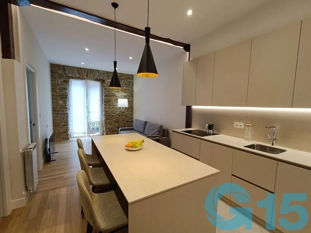 Cucina - Apartment with Balcony in Central San Sebastián
