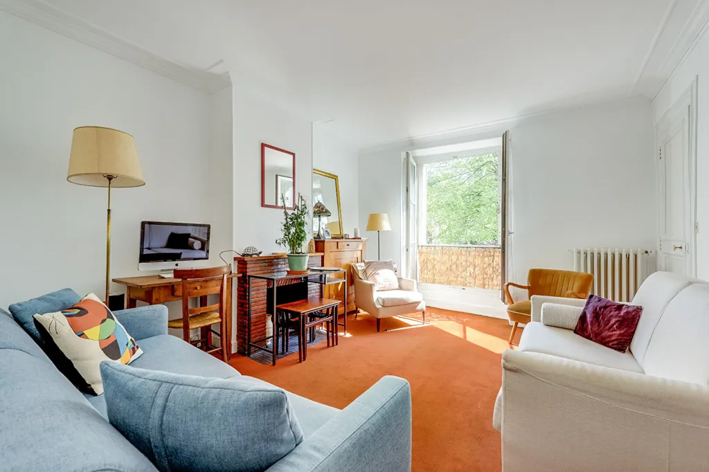 Séjour - Appartement 3 Pièces avec Parc Privé à Paris 14ème