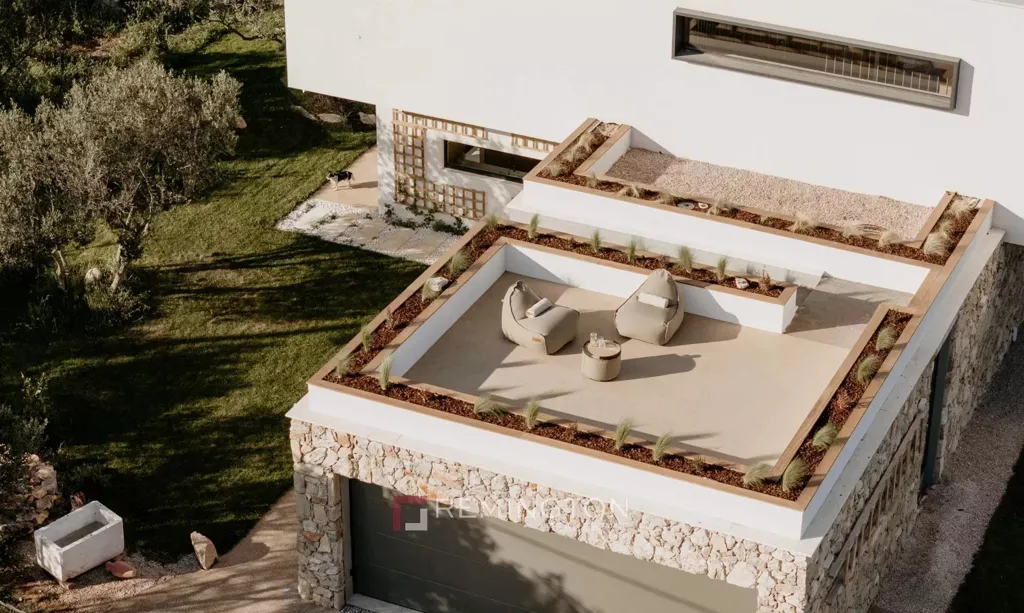 Vista aerea - Luxury Villa with Heated Pool and Sea View on Šolta