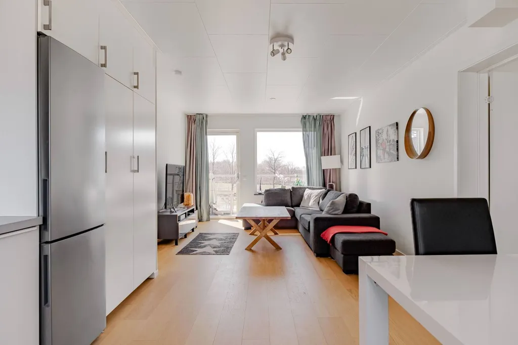 Séjour - Modern Flat with Sunny Balcony in Stockholm