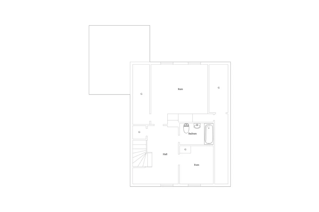 Plan - Historic Schoolhouse Villa in Väse