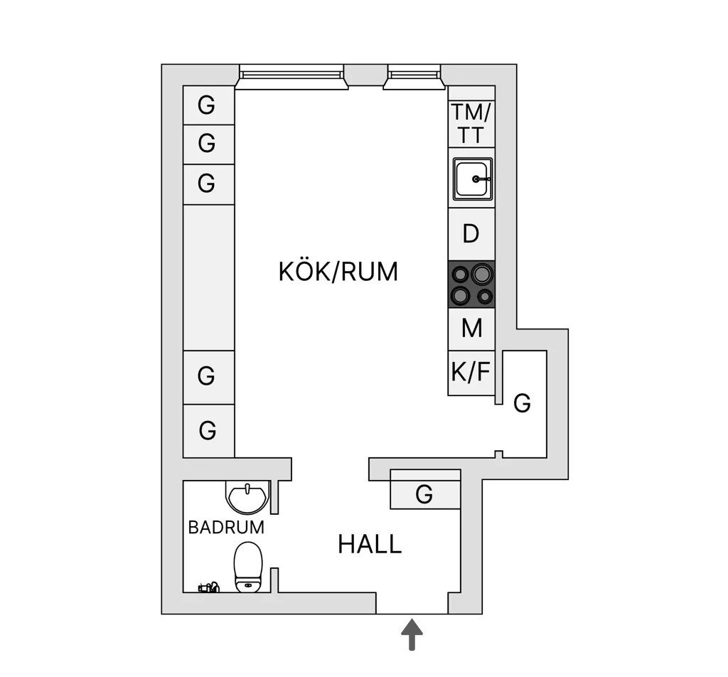 Plan - 1st Floor Apartment Near Folkets Park, Malmö
