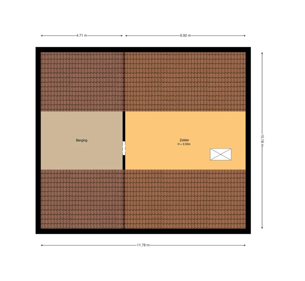 Plan - Studio with Central Location in Heerlen