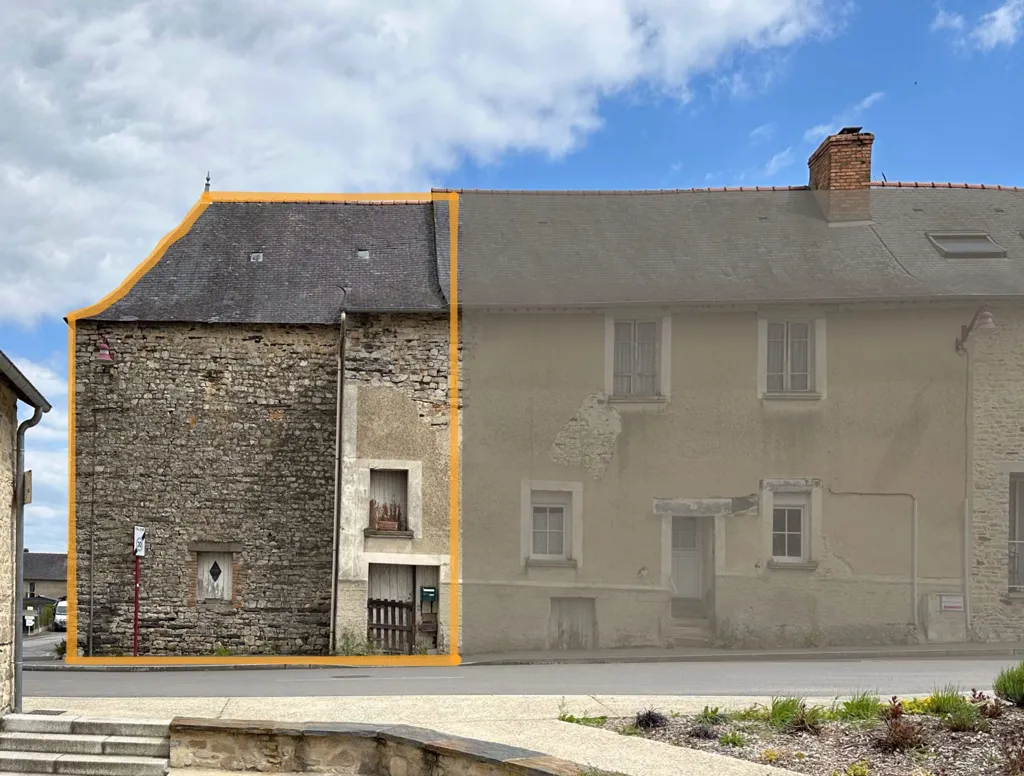 Extérieur - Bâtisse à Rénover à Poligné, Proche Commerces