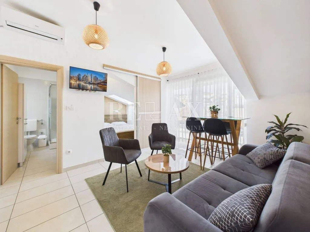Séjour - Apartment with Sea View in Crikvenica Centre