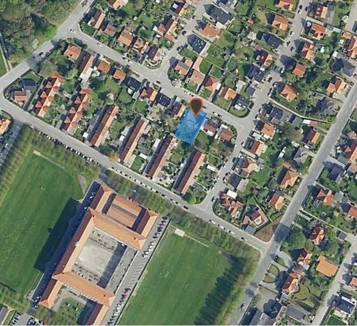 Õhuvaade - Plot for Villa with Design in Viborg