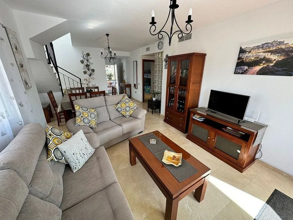 Living Room - Semi-detached House with Pool in Las Salinas