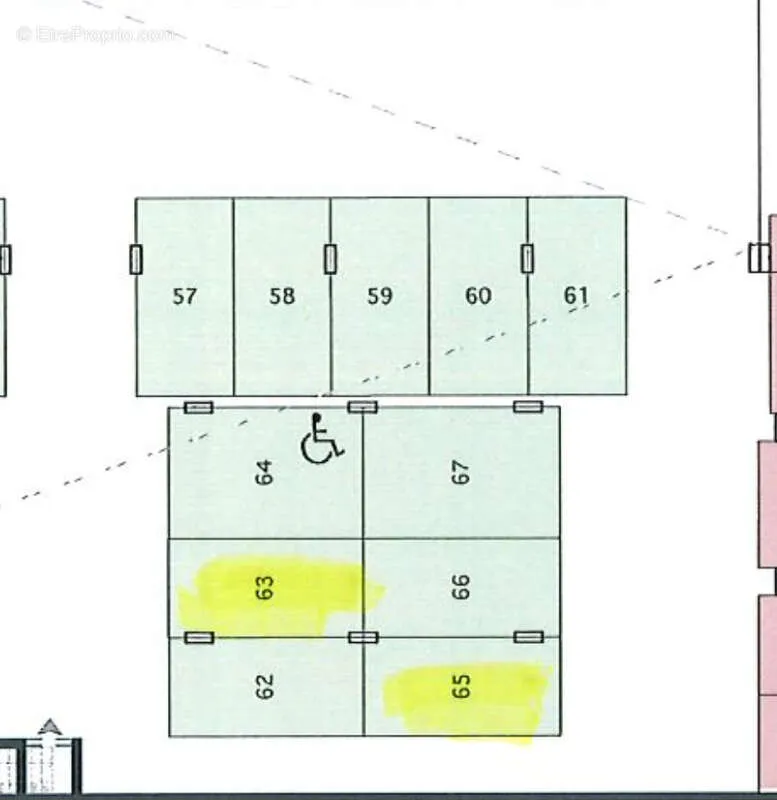 Plan - Lot de 3 Parkings dans Résidence Sécurisée à Conflans-Sainte-Honorine