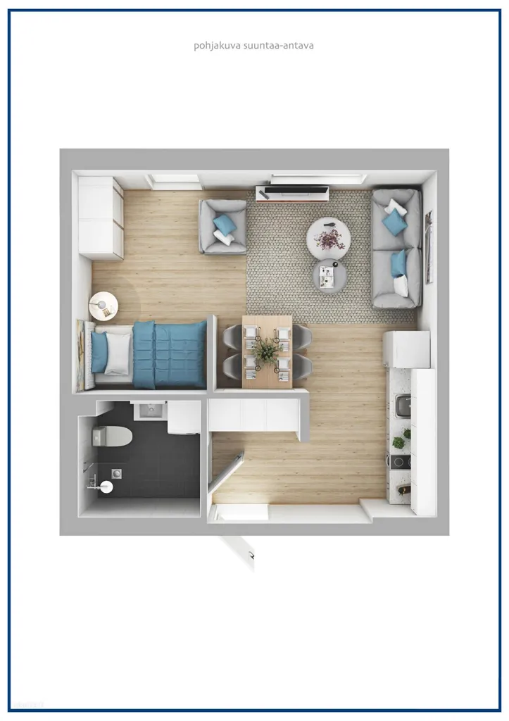 Floor Plan - Alcove Flat with Balcony in Tuusula
