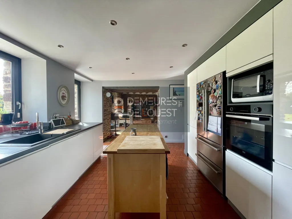 Cucina - Character House with Indoor Pool in Saint-Gonlay