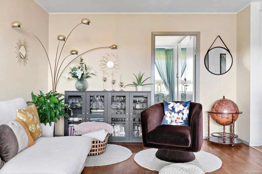 Living Room - Apartment with Balcony in Helsingborg