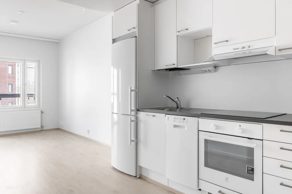 Köök - Modern Flat with Glazed Balcony in Turku Centre