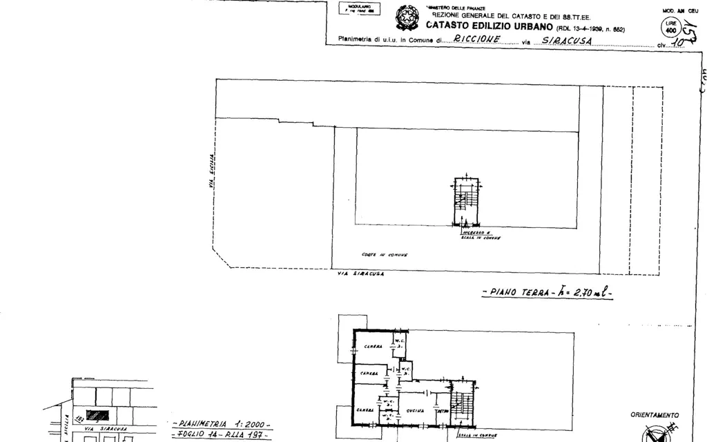 Plaan - Five-Room Apartment with Balconies in Riccione